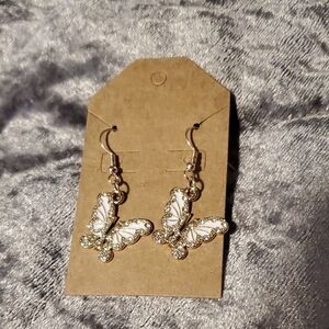 Elegant Butterfly Earrings in Silver